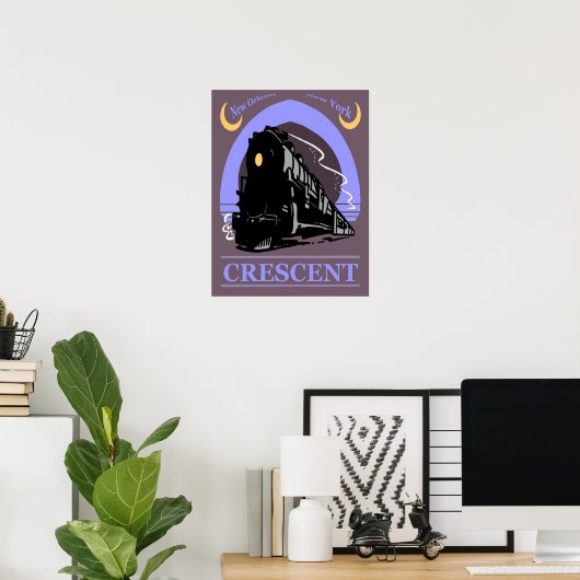 Zugfahrt Crescent Poster (Heimbüro)