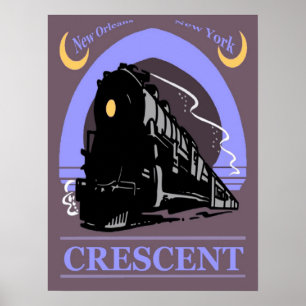 Zugfahrt Crescent Poster