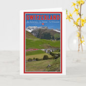 Zugfahrt durch die Schweizer Alpen Karte (Gelbe Blume)