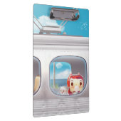 Zugfahrt mit Katze Klemmbrett (Rechts)