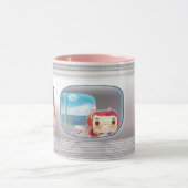 Zugfahrt mit Katze Tasse (Zentrum)