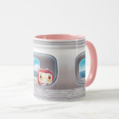 Zugfahrt mit Katze Tasse (VorderseiteRechts)