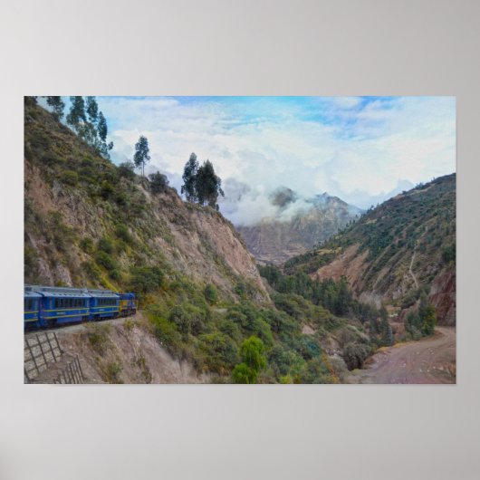 Zugfahrt nach Machu Picchu, Peru Poster (Vorne)