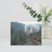 Zugfahrt Postkarte (Stehend Vorderseite)