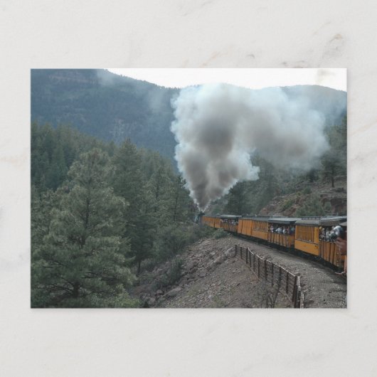 Zugfahrt Postkarte (Vorderseite)