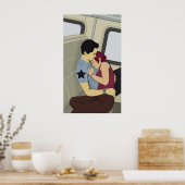 Zugfahrtendruck Poster (Küche)