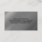 Zugfahrzeug | Hintergrund für metallisch gebürstet Visitenkarte (Rückseite)