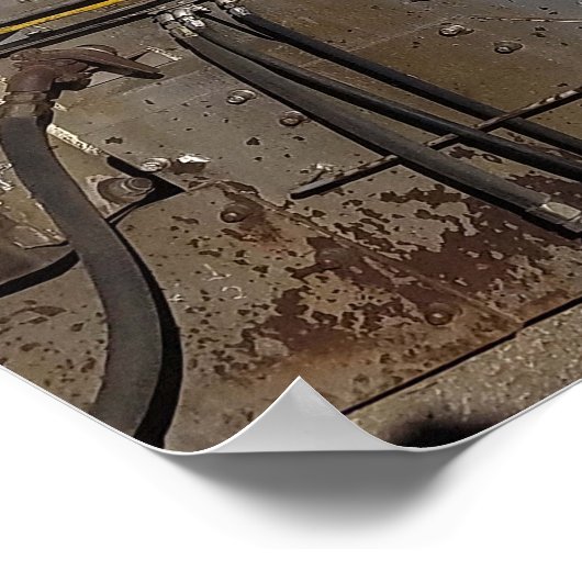 Zugfahrzeug Poster (Ecke)