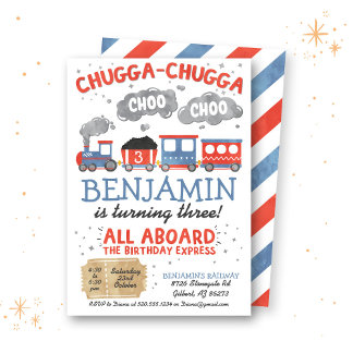 Zugfarbe Geburtstag Einladung