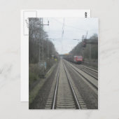 Zuggleise Postkarte (Vorne/Hinten)