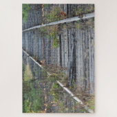 Zuggleise und kleiner Vogel Puzzle (Vertikal)