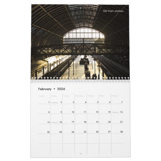 Zugkalender für Dampf und Diesel 2025 Kalender (Feb 2026)