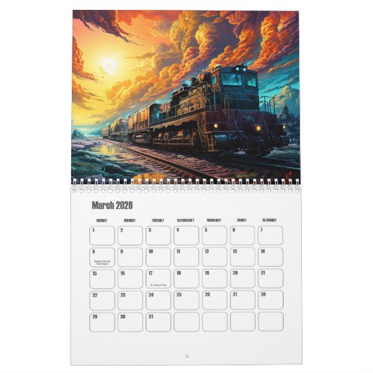 Zugkalender Kalender (Mär 2026)
