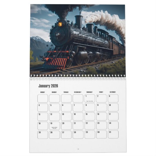 Zugkalender Kalender (Jan 2026)