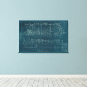 Zugkonzept I Leinwanddruck (Insitu (Holzboden))