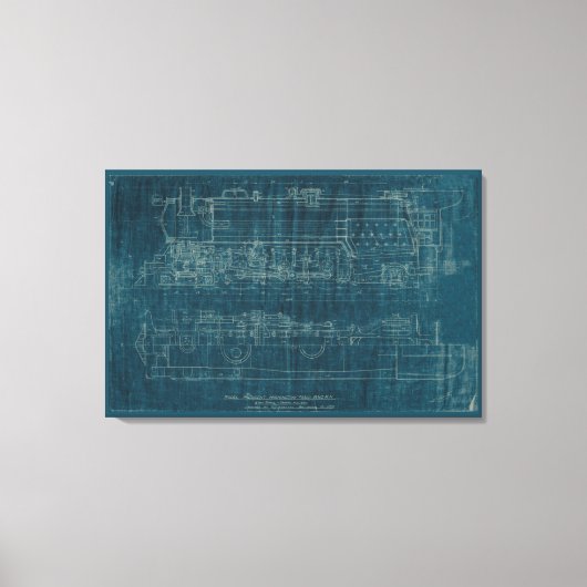 Zugkonzept I Leinwanddruck (Vorderseite)