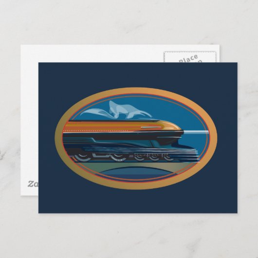 Zugkunst Postkarte (Vorne/Hinten)