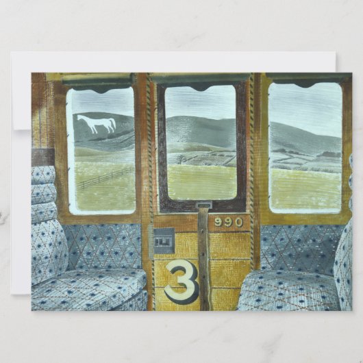 Zuglandschaft (von Eric Ravilious) Karte (Vorderseite)
