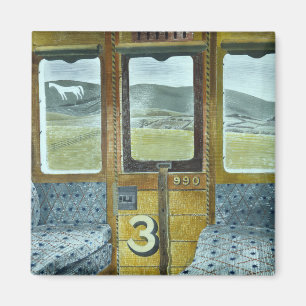 Zuglandschaft (von Eric Ravilious) Magnet