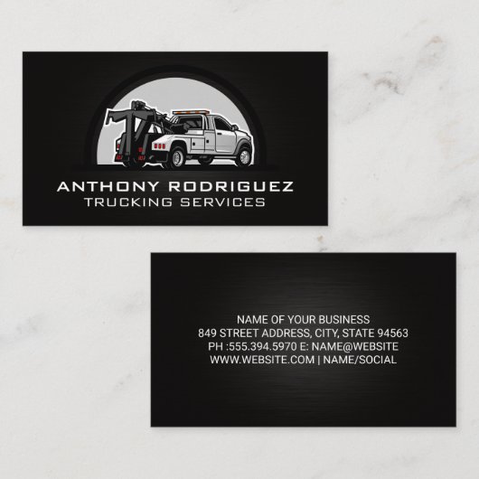 Zuglastführer | Auto Visitenkarte (Vorne/Hinten)