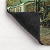 Zuglokomotive Retro Vintage Herbstlaube Mousepad (Ecke)
