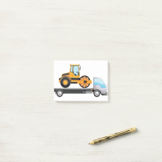 Zugmaschine auf Lastkraftwagen Post-it Klebezettel (Auf Schreibtisch)