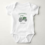 Zugmaschine Baby Strampler (Vorderseite)