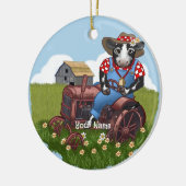 Zugmaschine Keramik Ornament (Links)