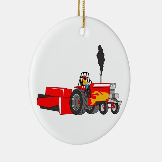 Zugmaschine Keramik Ornament (Rechts)