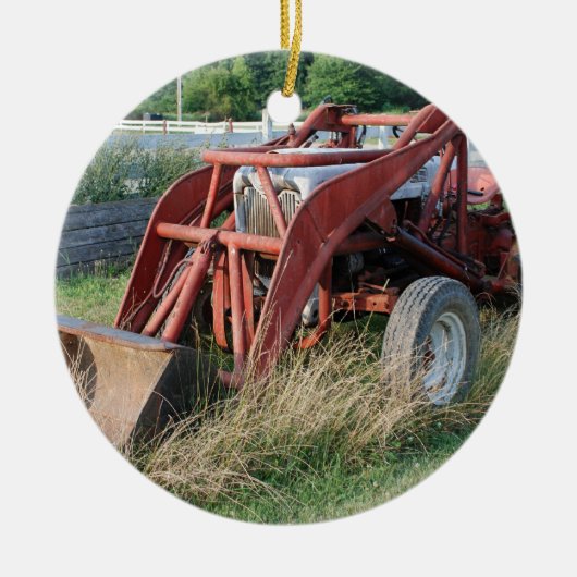 Zugmaschine Keramikornament (Vorne)