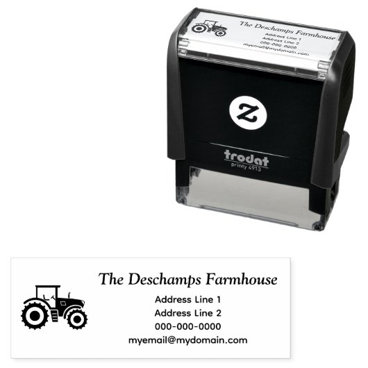 Zugmaschine Permastempel (Beispiel)