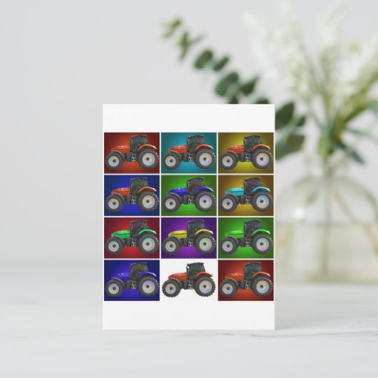 Zugmaschine Postkarte (Stehend Vorderseite)