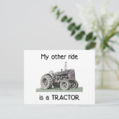 Zugmaschine Postkarte (Stehend Vorderseite)