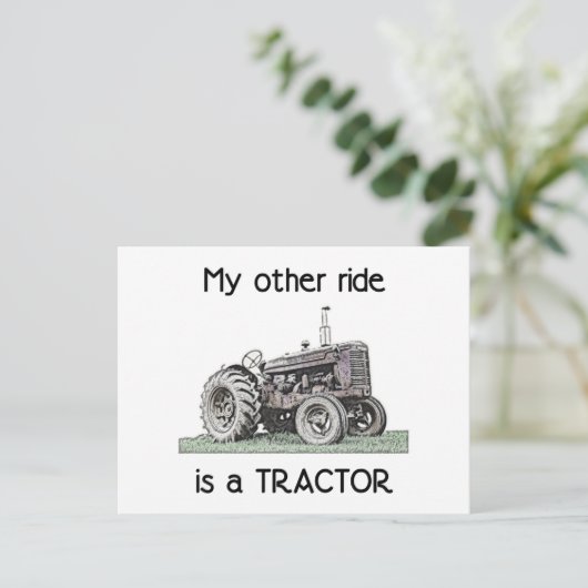 Zugmaschine Postkarte (Stehend Vorderseite)