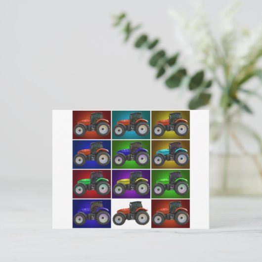 Zugmaschine Postkarte (Stehend Vorderseite)