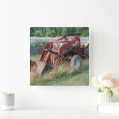 Zugmaschine Quadratische Wanduhr (Zuhause)