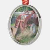 Zugmaschine Silbernes Ornament (Links)