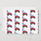 Zugmaschine und landwirtschaftliche Nutztiere | Fo Einladung (Rückseite)