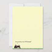 Zugmaschine zum Geburtstag Einladung: Internationa Einladung (Rückseite)