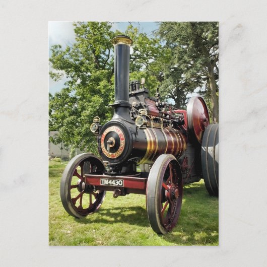 ZUGMASCHINEN POSTKARTE (Vorderseite)