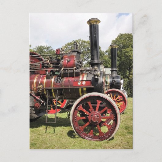 ZUGMASCHINEN POSTKARTE (Vorderseite)