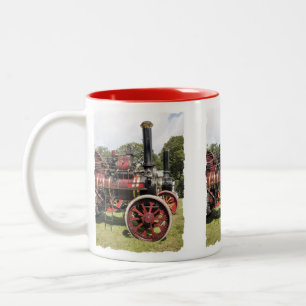 ZUGMASCHINEN ZWEIFARBIGE TASSE