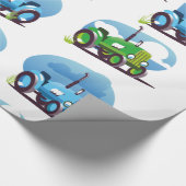 Zugmuster Geschenkpapier (Ecke)