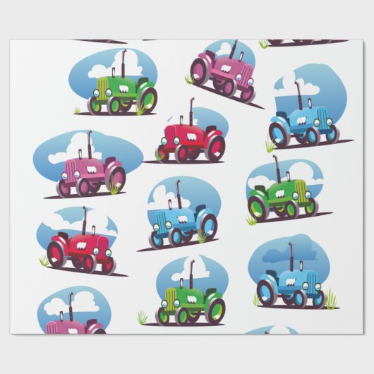 Zugmuster Geschenkpapier (Flach)