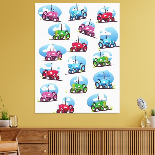 Zugmuster Leinwanddruck (Insitu (Wohnzimmer))