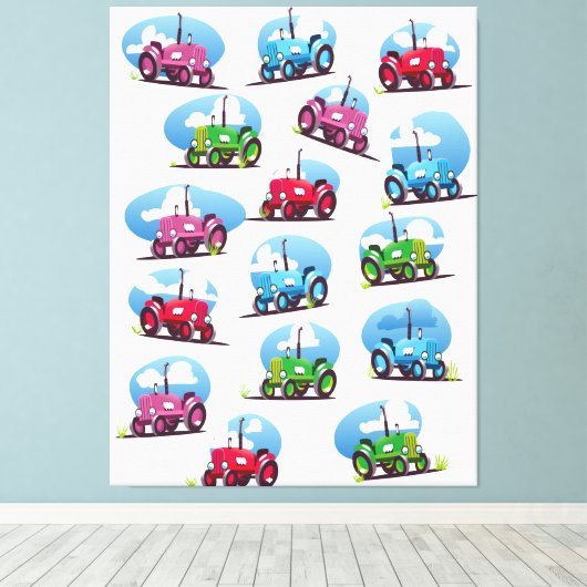 Zugmuster Leinwanddruck (Insitu (Holzboden))