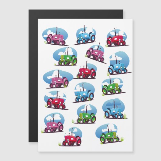 Zugmuster Magnetkarte (Vorne/Hinten)