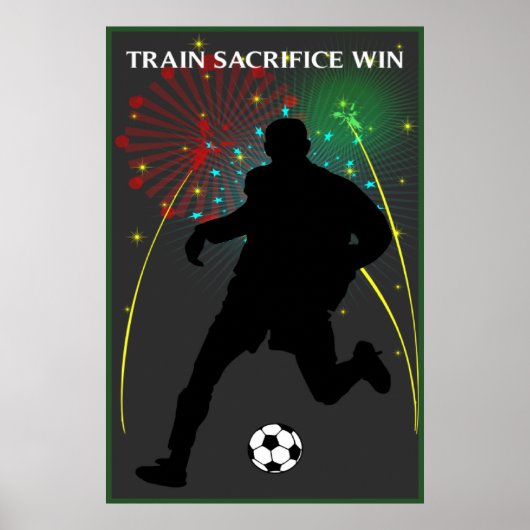 Zugopferung Win-Fußball-Poster Poster (Vorne)