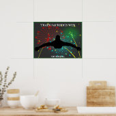 Zugopferung Win Schwimmen Poster (Küche)