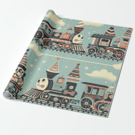 Zugpapier zum Geburtstag Geschenkpapier